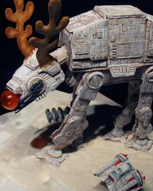 Red-Nosed Gingerbread AT-AT