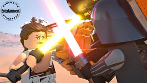 Rey Fights Darth Vader in New Image From THE LEGO STAR WARS HOLIDAY SPECIAL and More Details Revealed