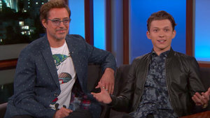 Robert Downey Jr. and Tom Holland Talk About SPIDER-MAN: HOMECOMING on Jimmy Kimmel