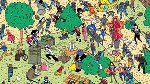 Ryan Reynold's Shares Where's Waldo?-Style X-Men-Themed Art Filled With Easter Eggs To Find