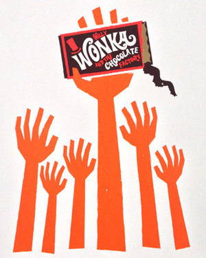 Saul Bass Inspired WILLY WONKA AND THE CHOCOLATE FACTORY Poster Art