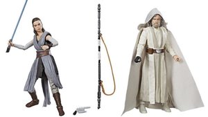 SDCC Exclusive Black Series Figures of Luke & Rey from STAR WARS:THE LAST JEDI