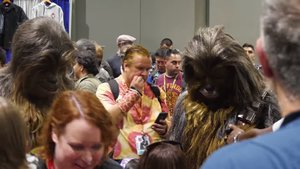 See Adam Savage Undercover As Chewbacca At SDCC