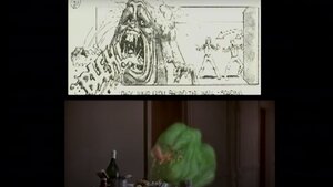 See Slimer's Big Introduction in GHOSTBUSTERS in Original Storyboards Shown Side-By-Side With Footage