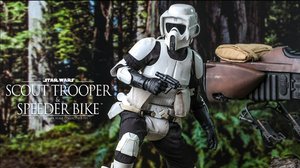 Sideshow Unboxes New Scout Trooper And Speeder Bike Figure From Hot Toys