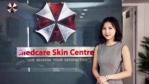 Skincare Clinic In Vietnam Using RESIDENT EVIL Logo For Business