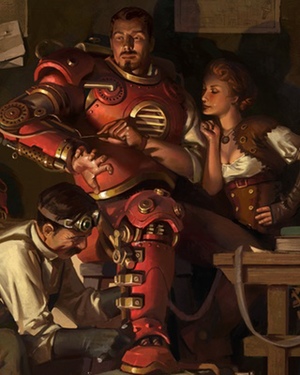 Smashing Steampunk IRON MAN Art by Jason Kang