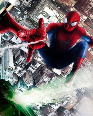 Spidey Vs. Green Goblin in AMAZING SPIDER-MAN 2 Promo Photo