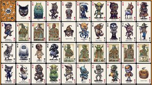 Spooky Cool Deck of Halloween-Themed Monster Playing Cards