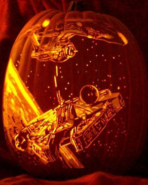 STAR TREK Vs. STAR WARS Jack-O-Lantern