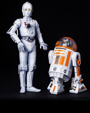 STAR WARS Droids R3-A2 and K-3PO ARTFX+ Statues from Kotobukiya