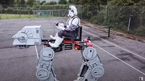 STAR WARS Fan and Engineer Built Himself an AT-AT That He Can Ride