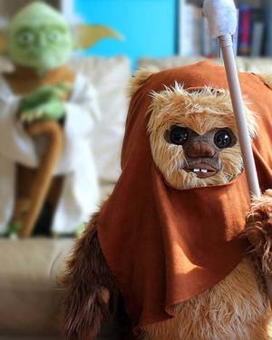 STAR WARS: Life-Size Yoda and Wicket Plush Dolls