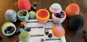 Store Your Dice in These 3D Printed Dragon Eggs