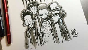 STRANGER THINGS Fan Art By Scottie Young