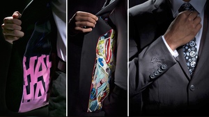 Stylishly Slick DC and Marvel-Themed Business Suits