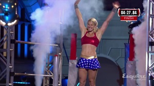 SUPERGIRL Stuntwoman Destroys AMERICAN NINJA WARRIOR Course In Wonder Woman Costume