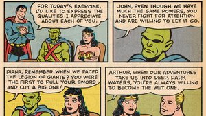 Superman Expresses His Appreciation for the Qualities of His Justice League Team in Comic Strip