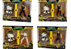 Teenage Mutant Ninja Turtles Face Off Against the Stars of COBRA KAI in New Playmates Toys 2-Packs