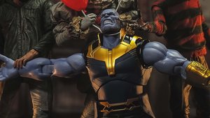 Thanos Finds Himself Being Attacked By a Gang of Iconic Horror Villains in This Photo