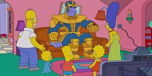 Thanos Visits THE SIMPSONS in Fun New Couch Gag