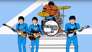 The Beatles Reimagined as The Fantastic Four in Fan-Made Animated Video