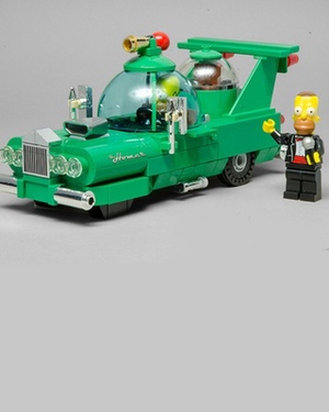 The Homer Mobile Constructed Out of LEGOS