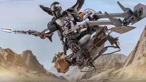 THE MANDALORIAN Gets New Mando, Grogu, and Swoop Bike Action Figures From Hot Toys