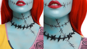 THE NIGHTMARE BEFORE CHRISTMAS Choker Inspired by Sally