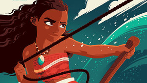 The Ocean Is Calling in Tom Whalen's New MOANA Print