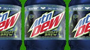 The Riddler For THE BATMAN Gets His Own Mountain Dew Flavor, and His Look is Teased on The Packaging