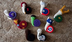 The Snailvengers Assemble in These Adorable Crochet Designs