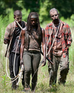 THE WALKING DEAD Photos - Michonne Picks Up Zombie Escorts