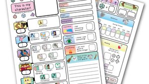 These Illustrated D&D Character Sheets are Perfect for People with Dyslexia