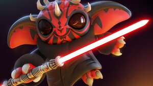 This Baby Yoda and Darth Maul Mashup is Sinisterly Adorable