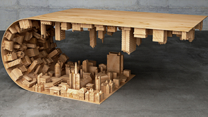 This INCEPTION-Inspired Coffee Table Will Turn Your World Upside Down