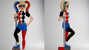 This Life-Sized LEGO Version of Harley Quinn is Coming to New York Comic Con