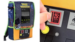 This SPACE INVADERS Arcade Cabinet Backpack Has a Coin Slot!