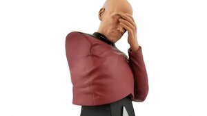 This STAR TREK Captain Picard Facepalm Bust is Perfect Representation For 2020