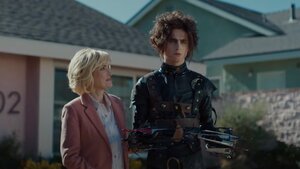 Timothee Chalamet Is Edward Scissorhands' Son in Cadillac's Super Bowl Ad with Winona Ryder