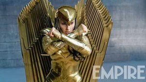 Two New WONDER WOMAN 1984 Photos Feature Diana Prince in Her New Gold Armor and Dancing with Steve Trevor
