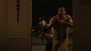 Fun Clip From the B-Horror Movie THE INVISIBLE RAPTOR Features a Fight with an Invisible Raptor