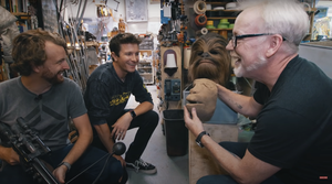 VFX Artists React Visits Adam Savage's Workshop To Check Out Awesome Movie Props