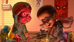 Vision and Falcon Get a Little Play Time in CHILDREN WAR Fan Art