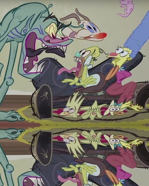 Wacky SIMPSONS Opening Couch Gag for TREEHOUSE OF HORROR XXVI