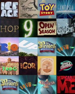 Feature titles. Top 100 titles animated movies.