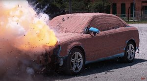 Watch a Car Get Covered in Firecrackers and Then Ignited