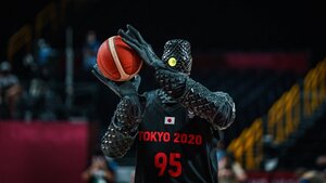 Watch a Japanese Humanoid Robot Sink Two Free-Throw Shots During The Olympic Basketball Game