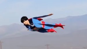 Watch a Remote Controlled Superman Soar Through The Sky