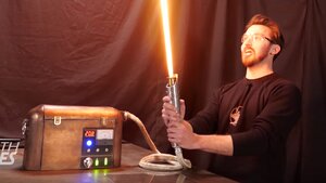 Watch a STAR WARS Fan Make the World's First Protosaber - A Real Burning Lightsaber